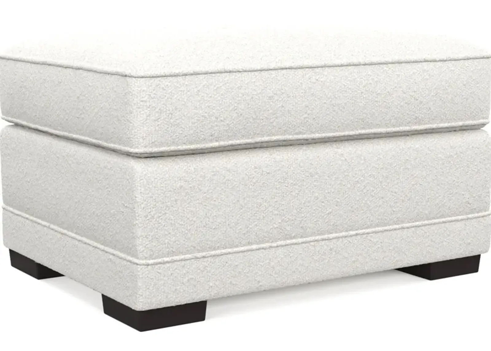 Pembroke Hybrid Comfort Ottoman - Bloke Snow