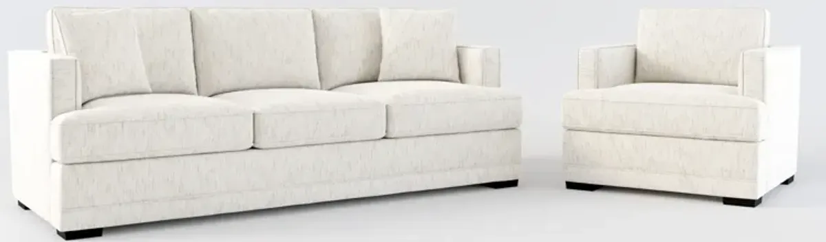 Pembroke Hybrid Comfort Sofa and Chair Set - P.T. Cream