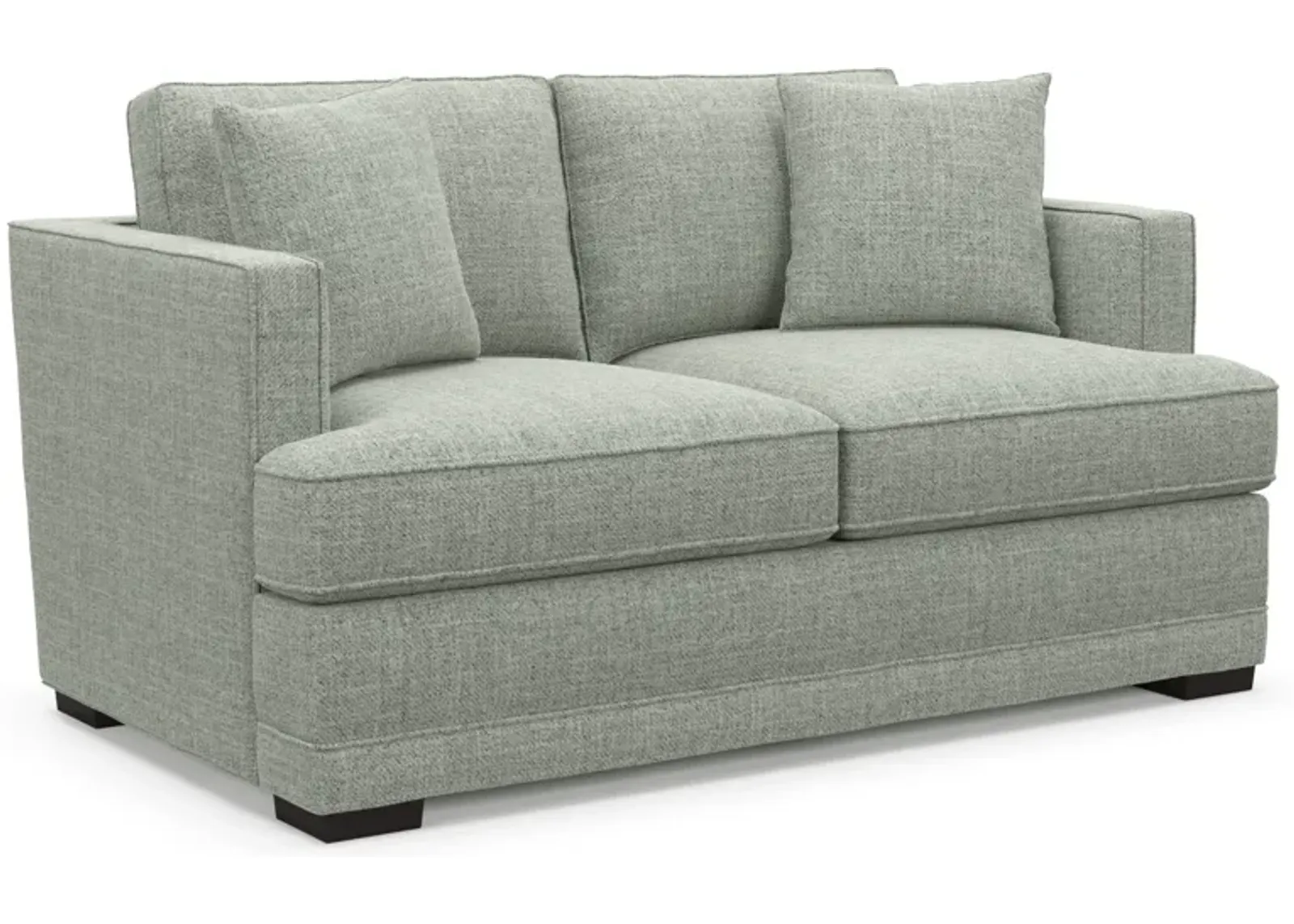 Pembroke Foam Comfort Loveseat - Broderick Sea Glass