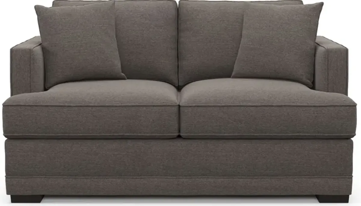 Pembroke Foam Comfort Loveseat - Presidio Steel