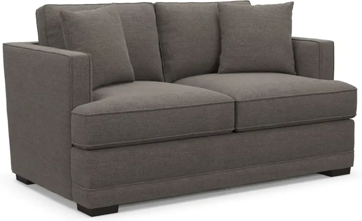 Pembroke Foam Comfort Loveseat - Presidio Steel