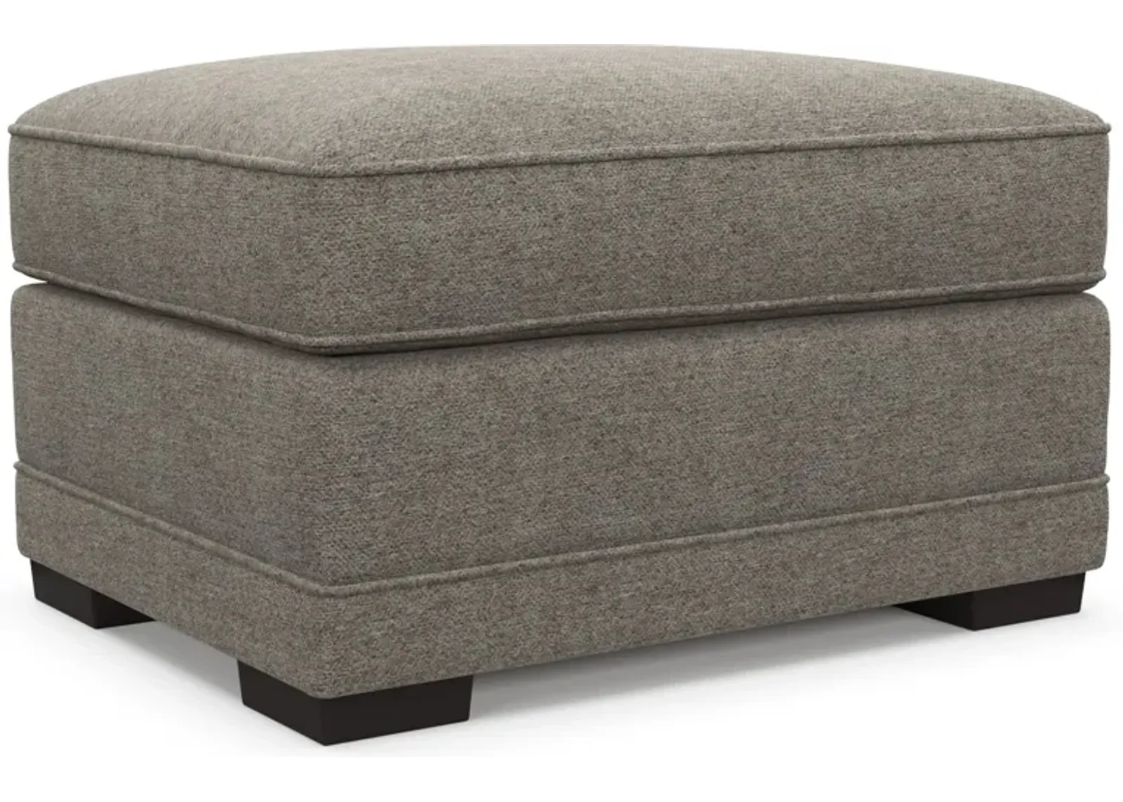 Pembroke Foam Comfort Ottoman - Bridger Metal