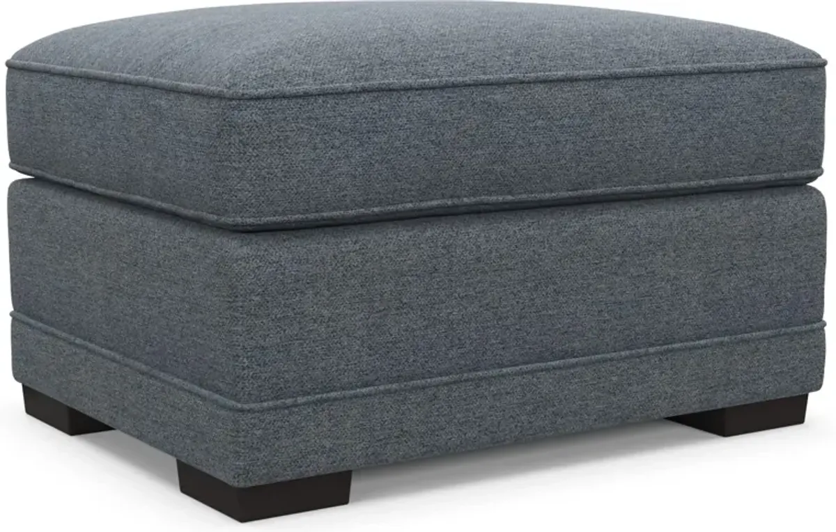 Pembroke Foam Comfort Ottoman - Bridger Navy