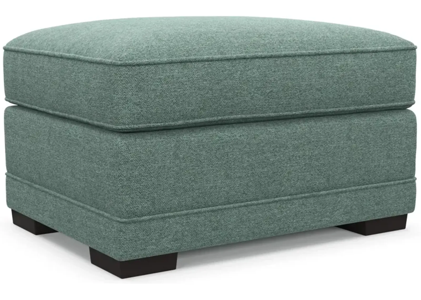 Pembroke Foam Comfort Ottoman - Bridger Jade