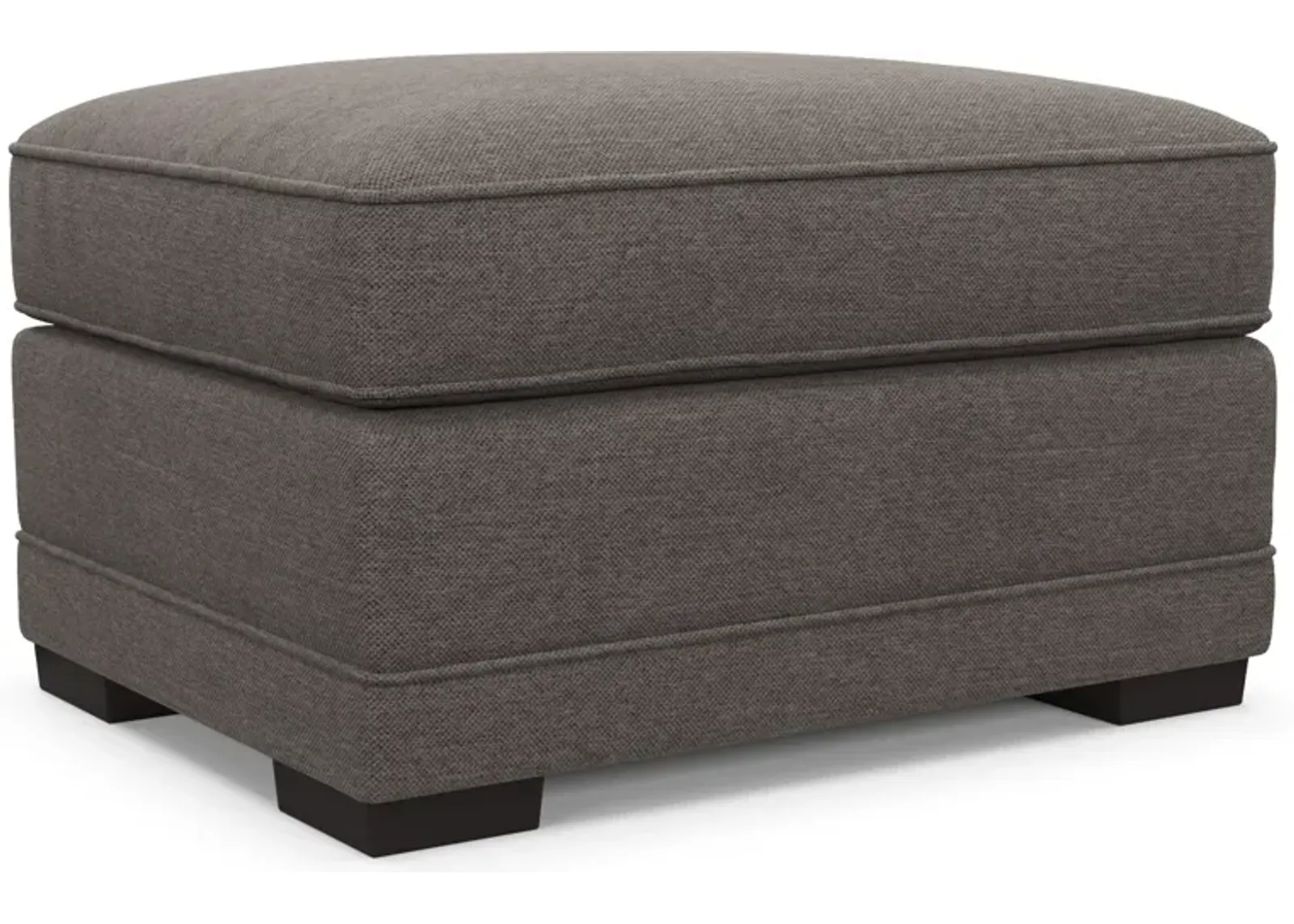 Pembroke Foam Comfort Ottoman - Presidio Steel