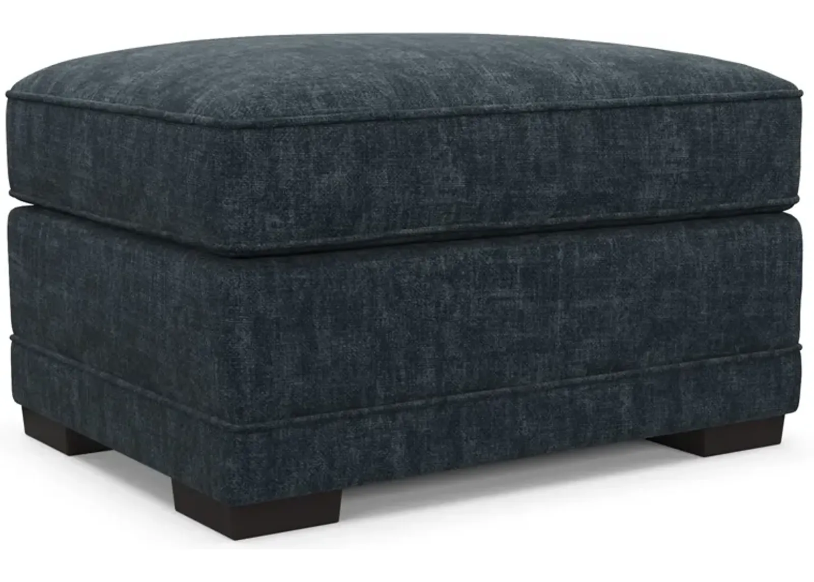 Pembroke Foam Comfort Ottoman - Argo Navy