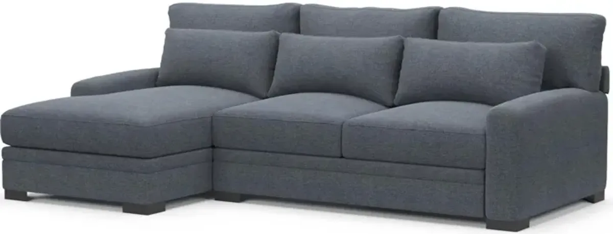 Boston Hybrid Comfort Sectional - Bridger Navy