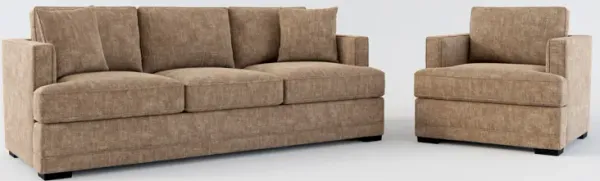 Pembroke Foam Comfort Sofa and Chair Set - Argo Java