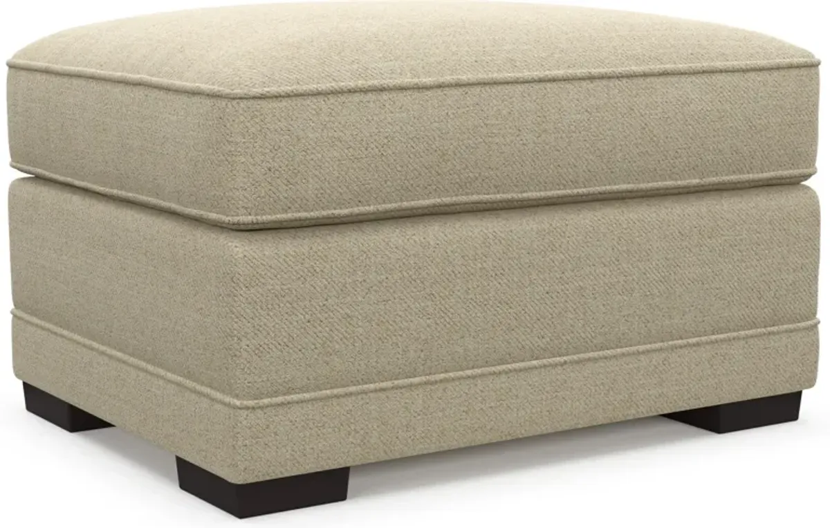 Pembroke Hybrid Comfort Ottoman - Broderick Sand