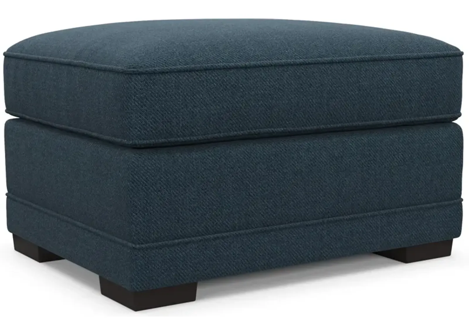 Pembroke Hybrid Comfort Ottoman - Broderick Indigo