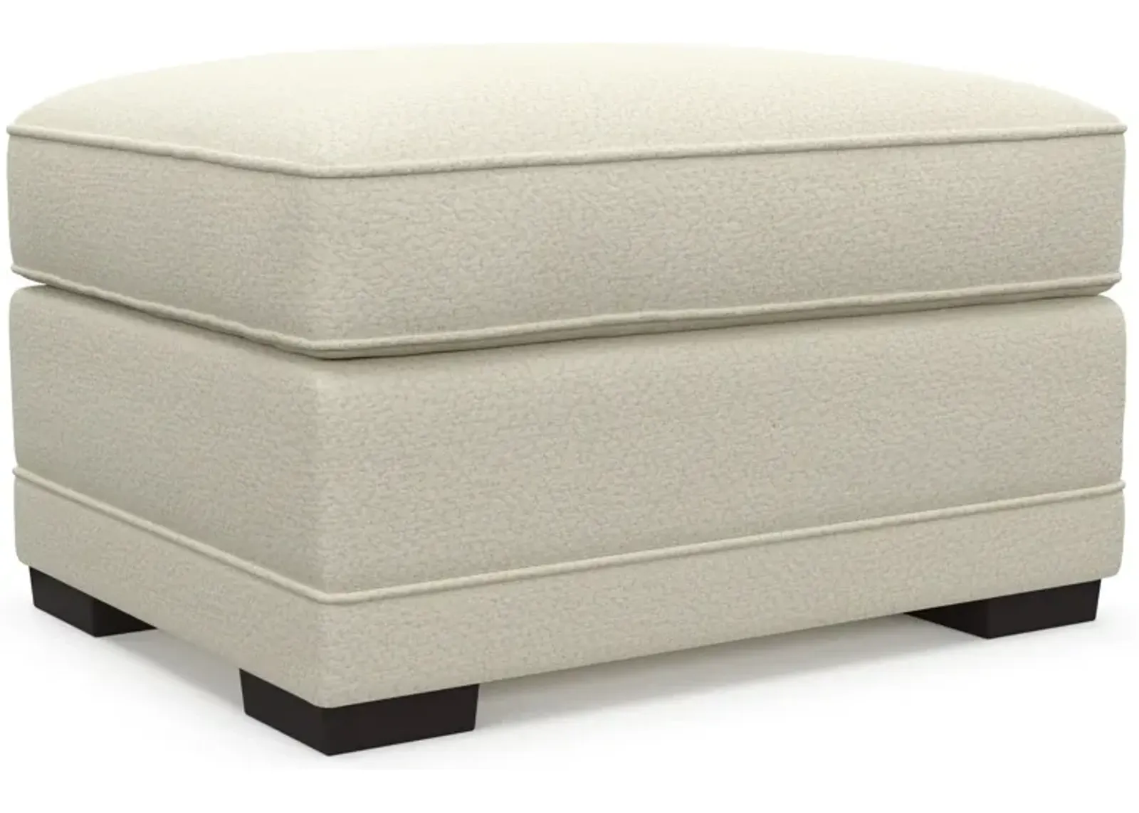 Pembroke Hybrid Comfort Ottoman - Fincher Ivory