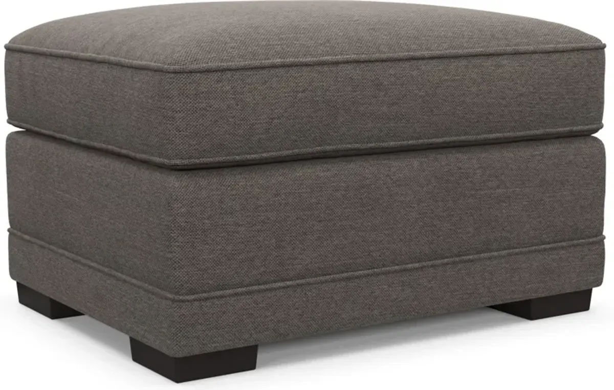 Pembroke Hybrid Comfort Ottoman - Presidio Steel