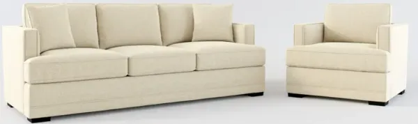 Pembroke Hybrid Comfort Sofa and Chair Set - Broderick Sand