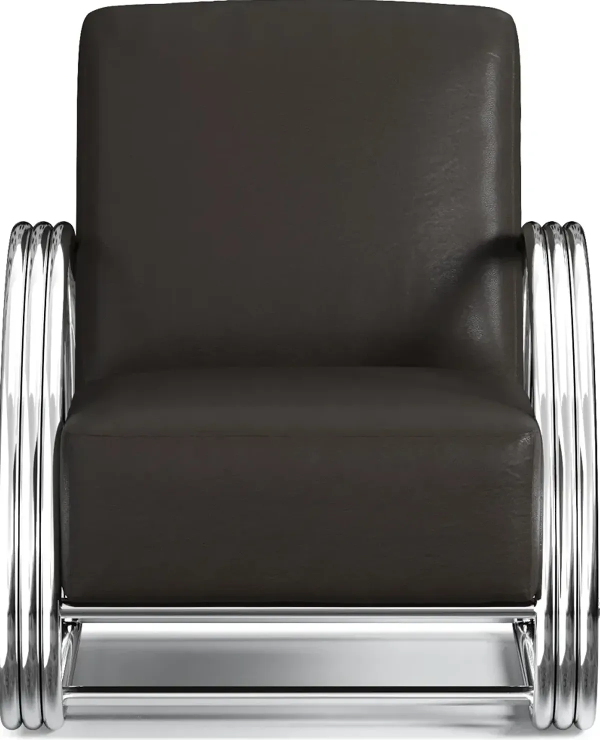 Beal Leather Accent Chair - Siena Dark Brown