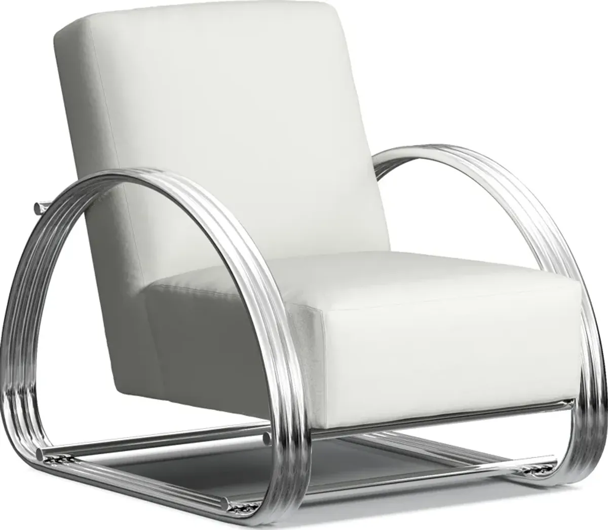 Beal Leather Accent Chair - Siena Snow