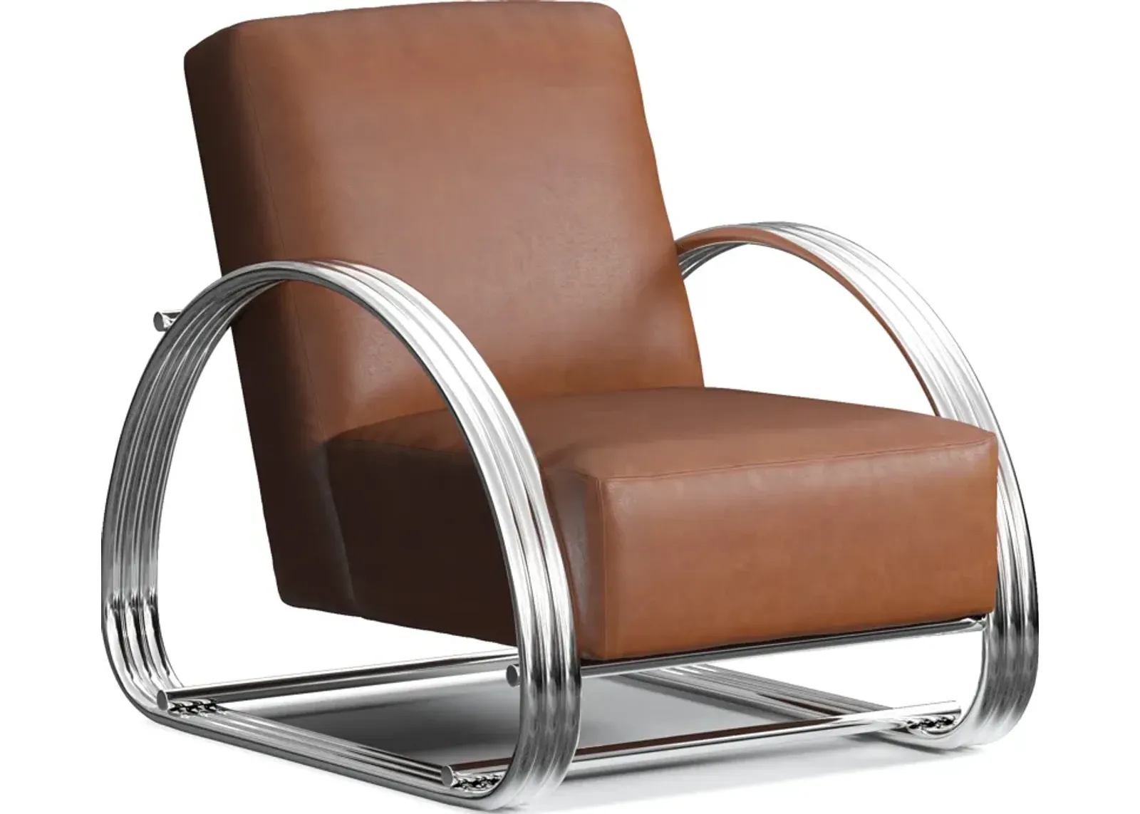 Beal Leather Accent Chair - Bruno Canyon