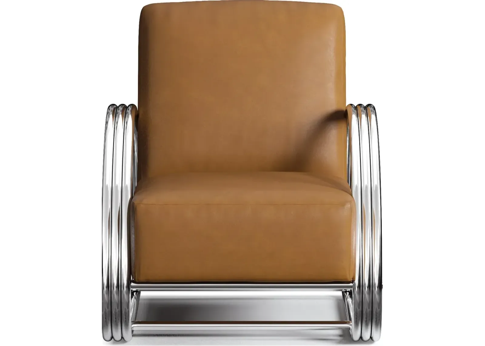 Beal Leather Accent Chair - Bruno Tan