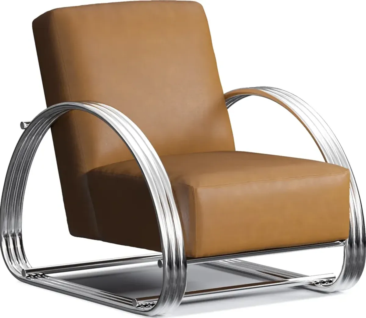 Beal Leather Accent Chair - Bruno Tan