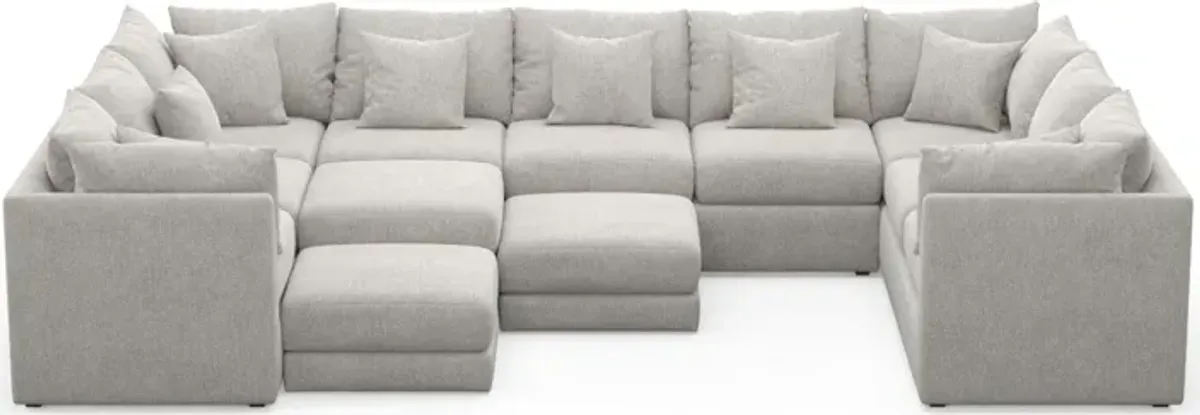 Nest Foam Comfort 9-Piece Large Pit Sectional - Burmese Granite