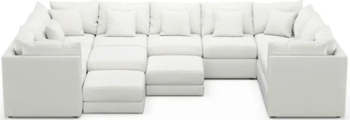 Nest Foam Comfort 9-Piece Large Pit Sectional - Contessa Vanilla