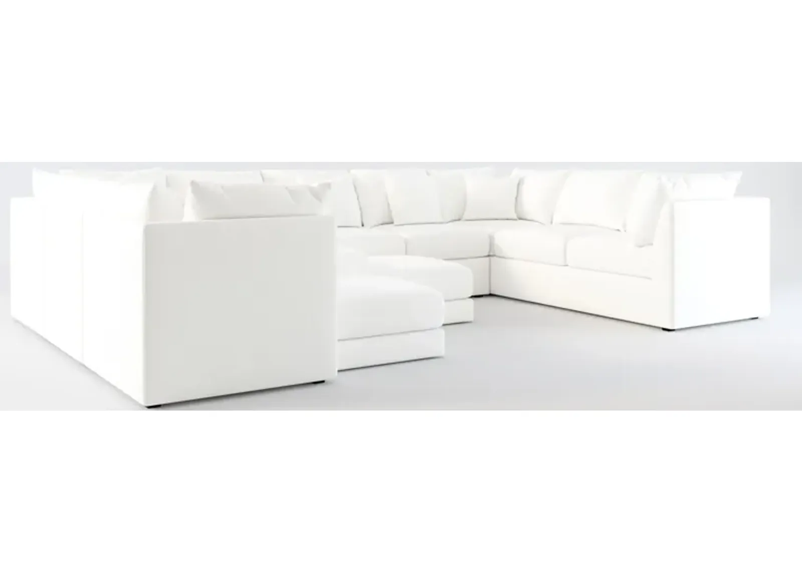 Nest Foam Comfort 9-Piece Large Pit Sectional - Contessa Vanilla