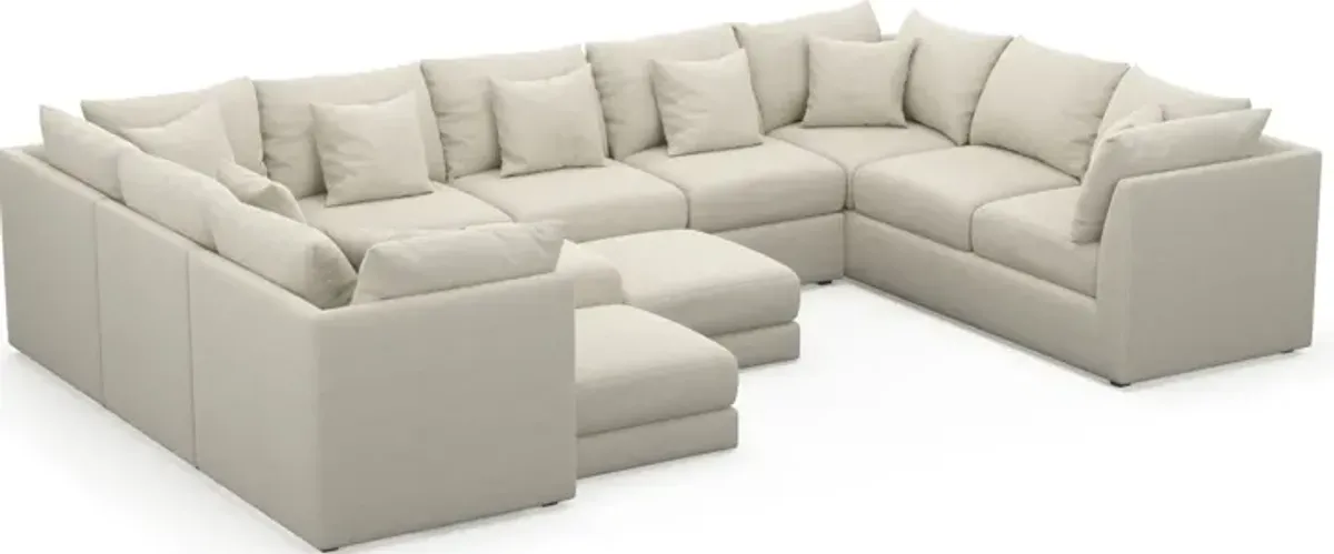 Nest Foam Comfort 9-Piece Large Pit Sectional - Curious Pearl