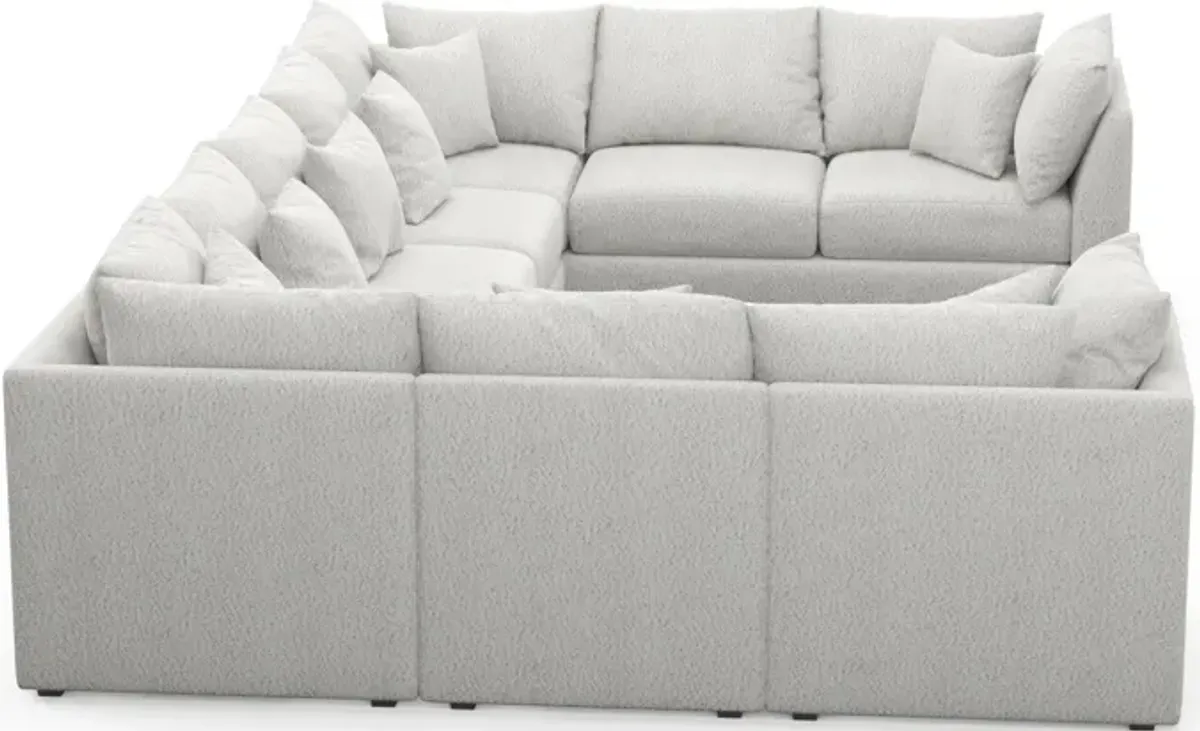 Nest Foam Comfort 9-Piece Large Pit Sectional - Bloke Snow