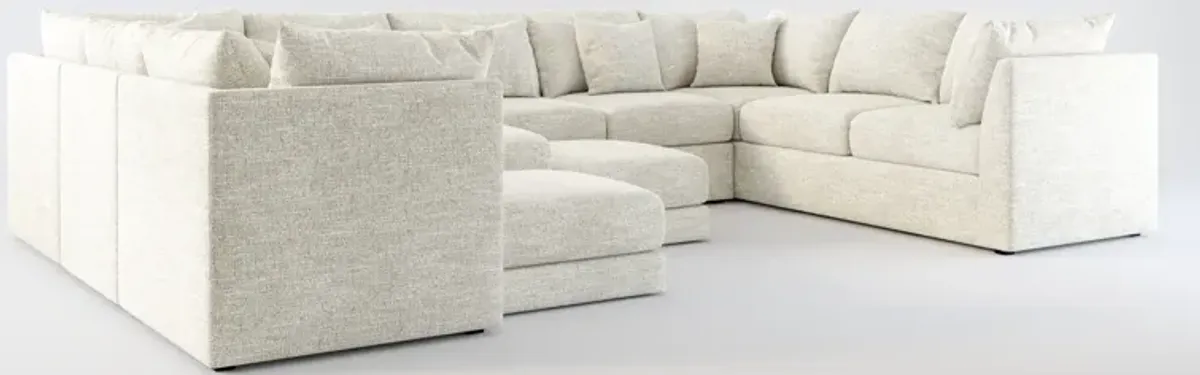 Nest Foam Comfort 9-Piece Large Pit Sectional - M Ivory