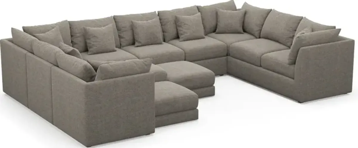 Nest Foam Comfort 9-Piece Large Pit Sectional - Bridger Metal