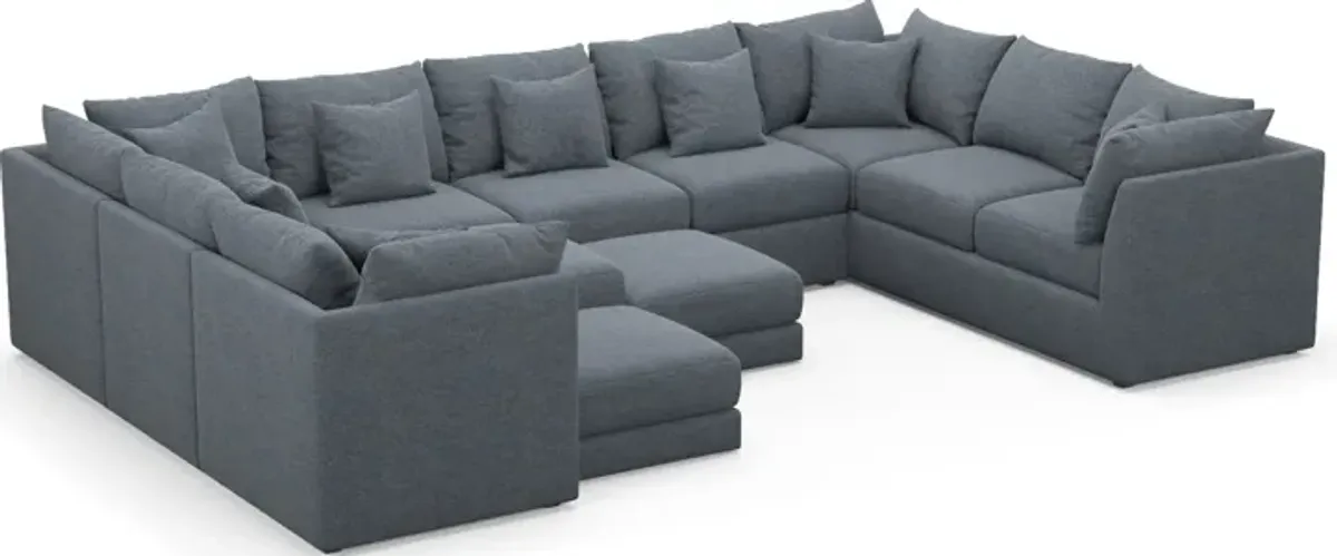 Nest Foam Comfort 9-Piece Large Pit Sectional - Bridger Navy