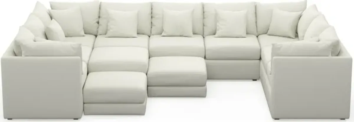 Nest Foam Comfort 9-Piece Large Pit Sectional - Liv Arctic