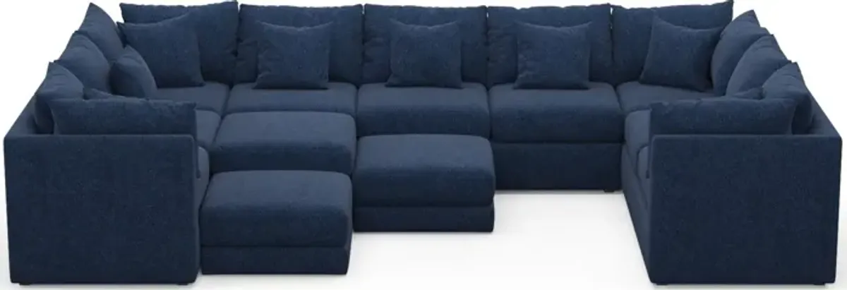 Nest Hybrid Comfort 9-Piece Large Pit Sectional - Oslo Navy