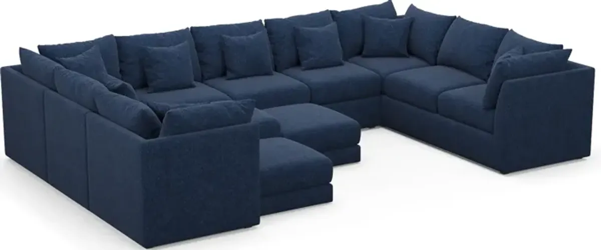 Nest Hybrid Comfort 9-Piece Large Pit Sectional - Oslo Navy