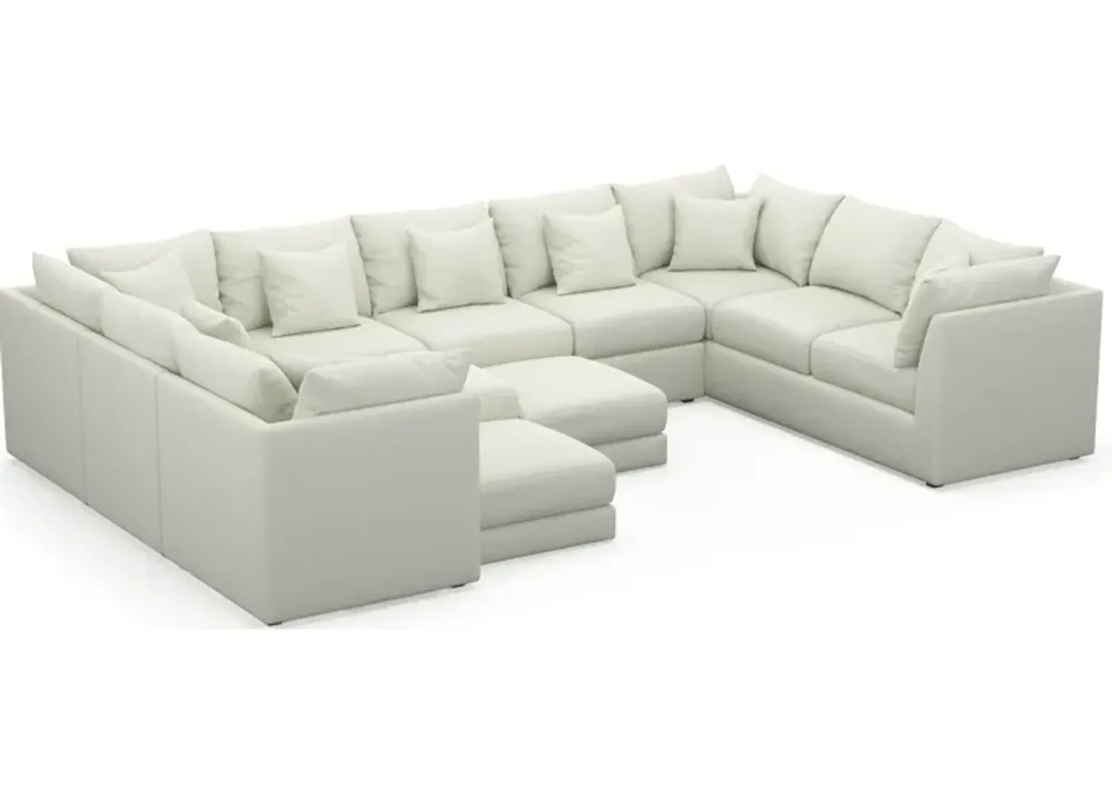 Nest Hybrid Comfort 9-Piece Large Pit Sectional - Liv Arctic