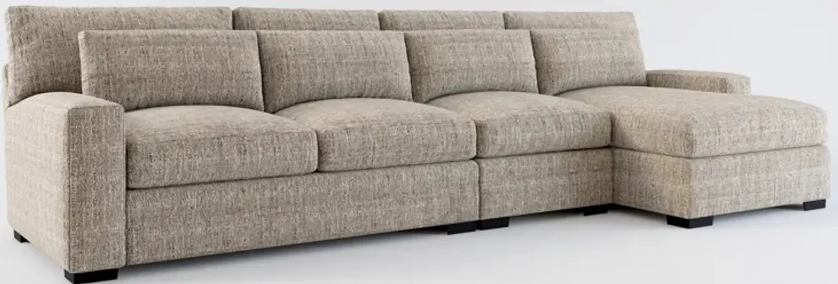 Winston Hybrid Comfort 3-Piece Sectional with Right-Facing Chaise - Mason Flint