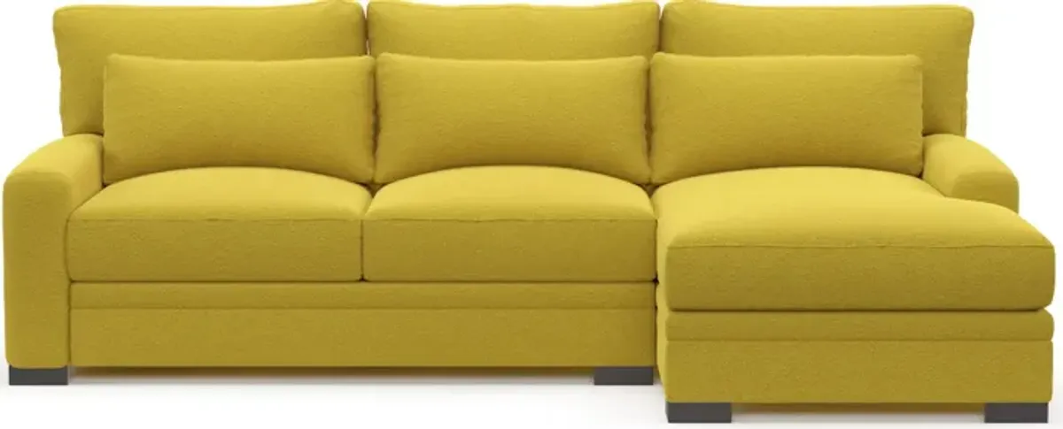 Winston Foam Comfort 2-Piece Sectional with Right-Facing Chaise - Bloke Goldenrod