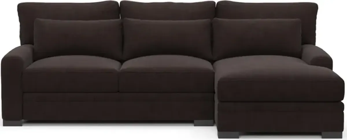 Winston Foam Comfort 2-Piece Sectional with Right-Facing Chaise