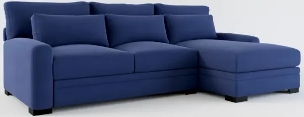 Winston Foam Comfort 2-Piece Sectional with Right-Facing Chaise - Abington Indigo
