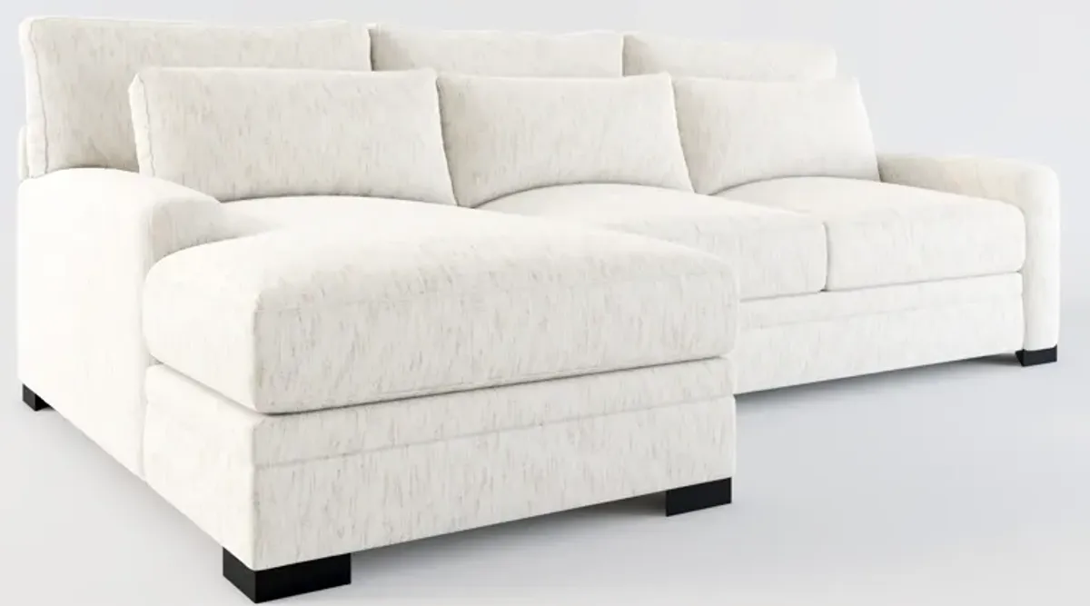 Winston Foam Comfort 2-Piece Sectional with Left-Facing Chaise - P.T. Cream