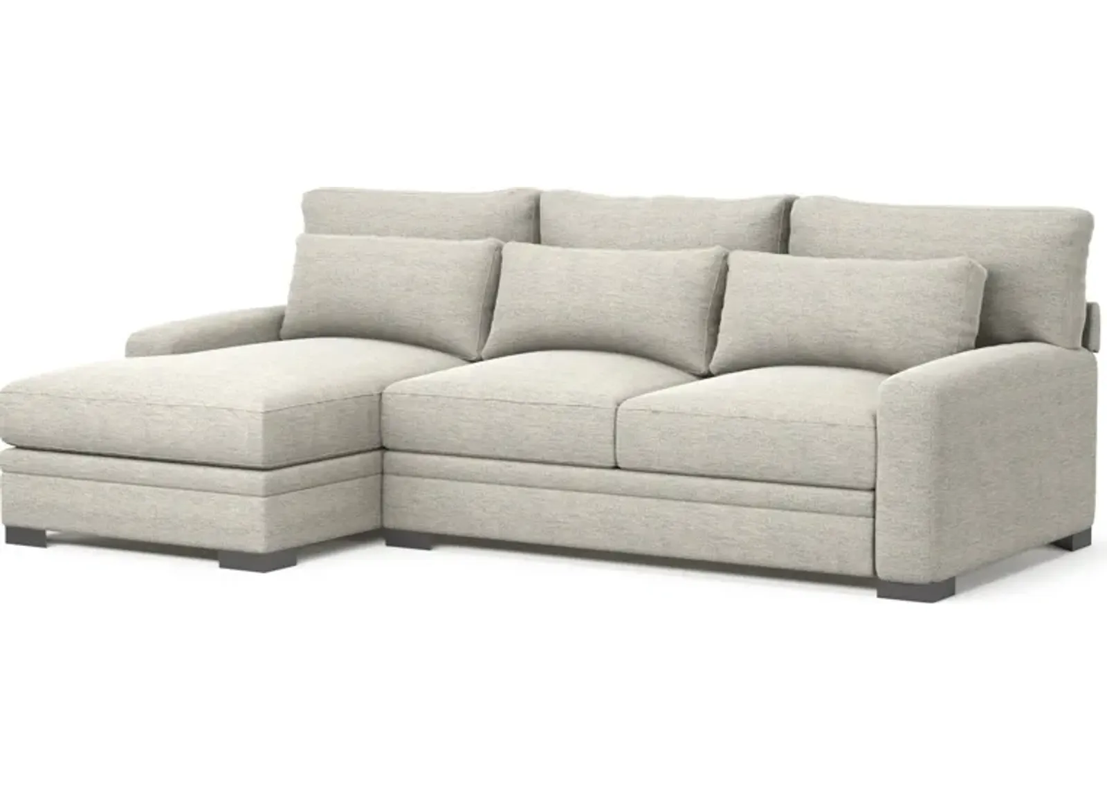 Winston 2-Piece Sectional with Left-Facing Chaise - Merino Chalk