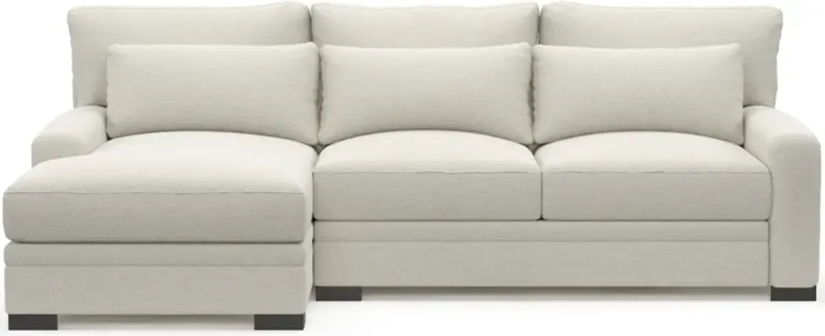 Winston Foam Comfort 2-Piece Sectional with Left-Facing Chaise - Living Large White