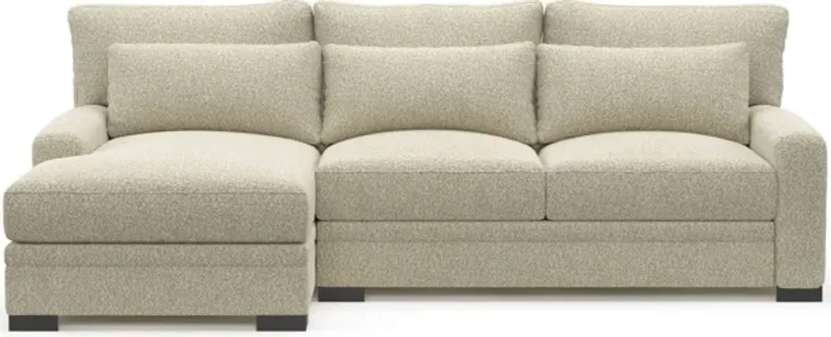 Winston Foam Comfort 2-Piece Sectional with Left-Facing Chaise - Bloke Cotton