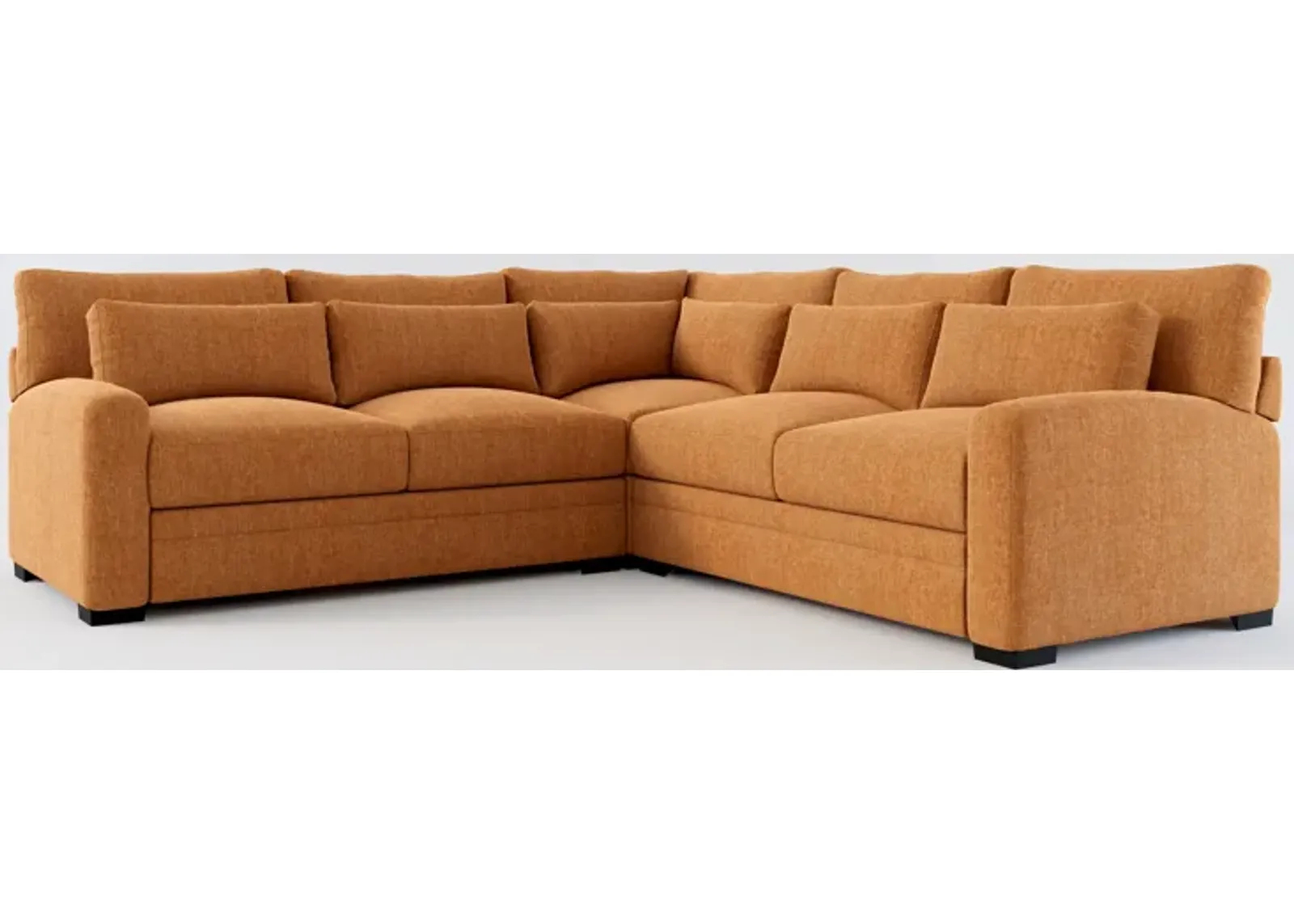 Winston Foam Comfort 3-Piece Sectional - Contessa Ginger