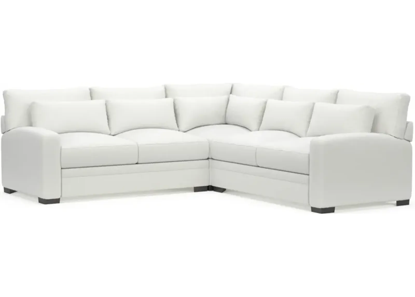 Winston Foam Comfort 3-Piece Sectional - Contessa Vanilla