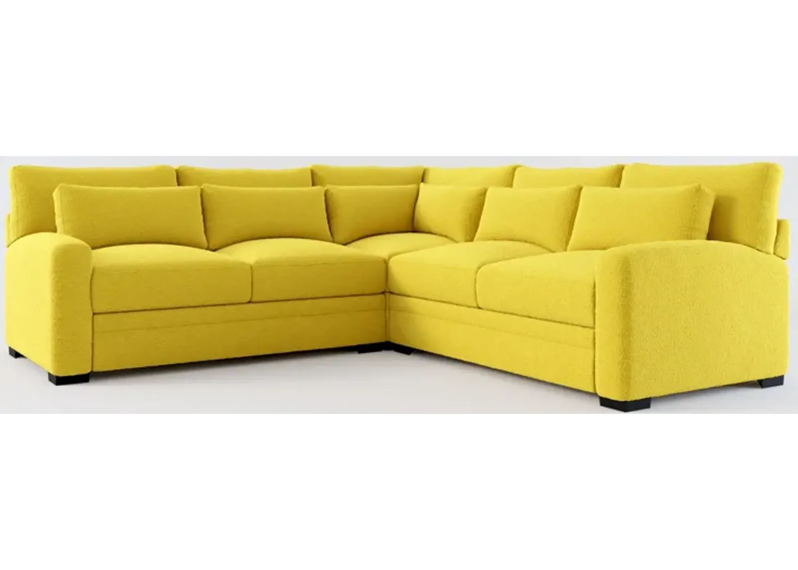 Winston Foam Comfort 3-Piece Sectional - Bloke Goldenrod