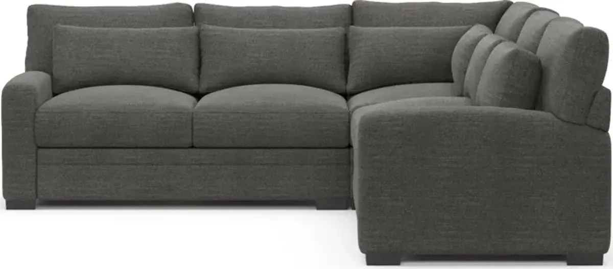 Winston Foam Comfort 3-Piece Sectional - Curious Charcoal