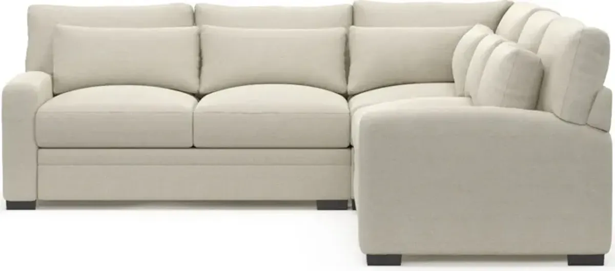 Winston Foam Comfort 3-Piece Sectional - Curious Pearl