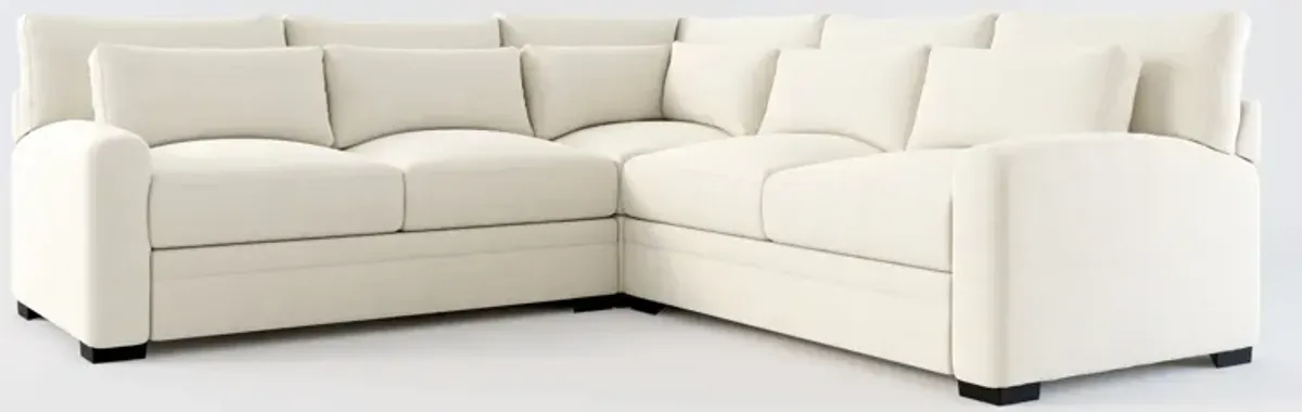 Winston Foam Comfort 3-Piece Sectional - Curious Pearl