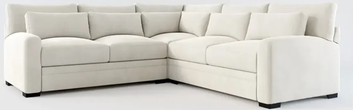 Winston Foam Comfort 3-Piece Sectional - Laurent Beach