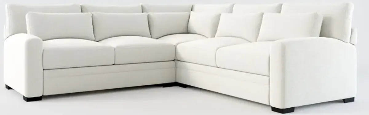 Winston Foam Comfort 3-Piece Sectional - Oslo Snow